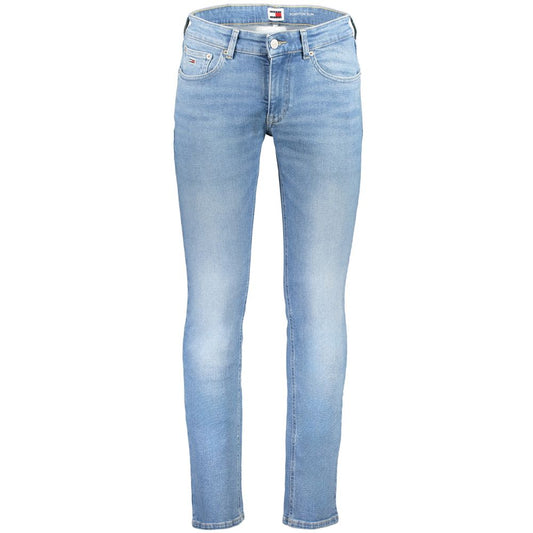 Tommy Hilfiger Azzurro Cotton Slim Men Jeans