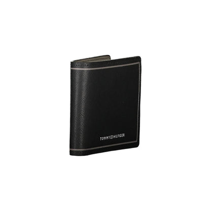 Tommy Hilfiger Black Leather Men Wallet