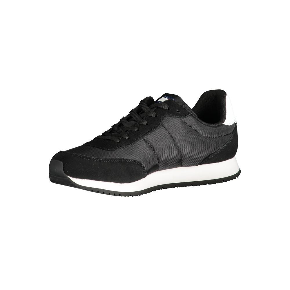 Tommy Hilfiger Nero Polyester Men Sneaker