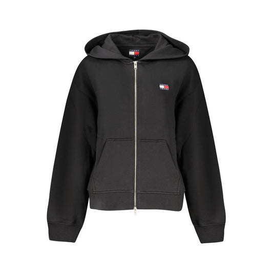 Tommy Hilfiger Black Cotton Women's Hoodie