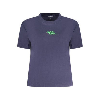 Calvin Klein Blue Cotton Women T-Shirt