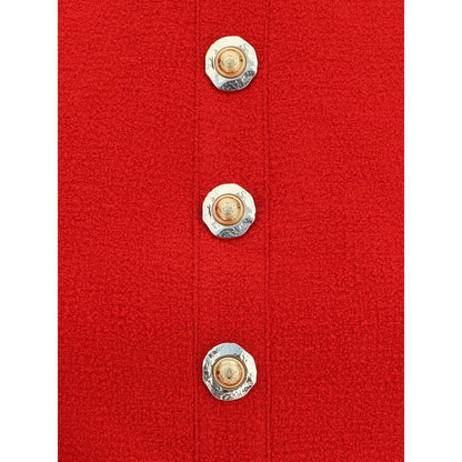 Balmain Multicolor Fleece Wool Top