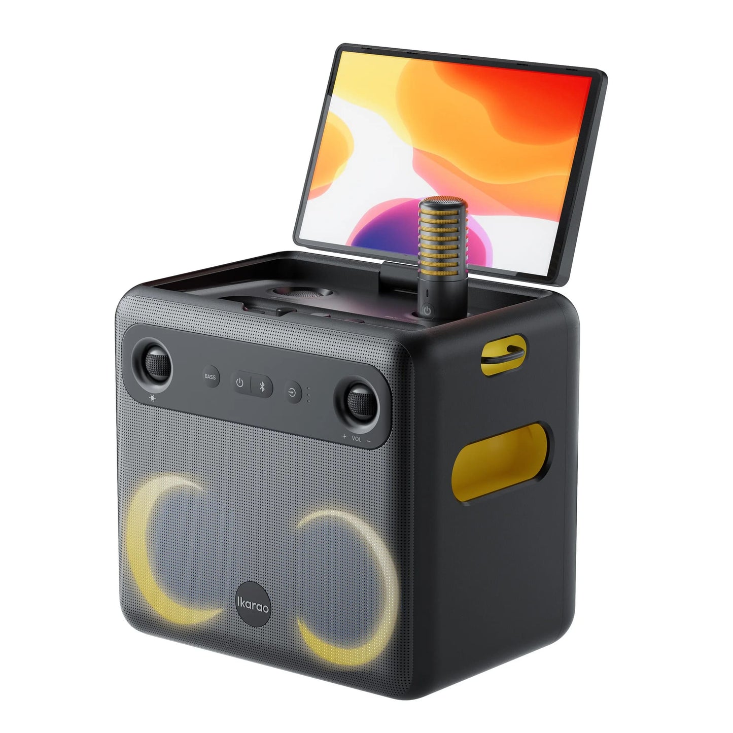 Ikarao Break X2 Karaoke Machine System With 10.1″ Touch Screen Wireless Mic