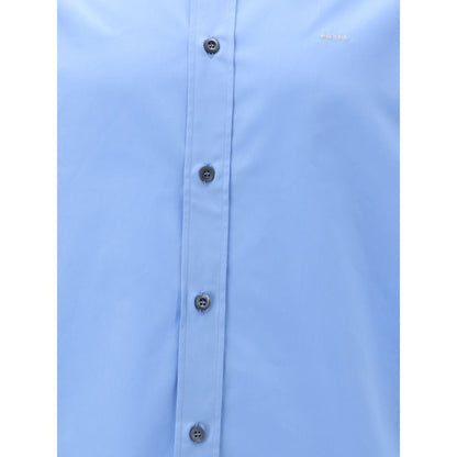 Prada Blue Cotton Dress Shirt