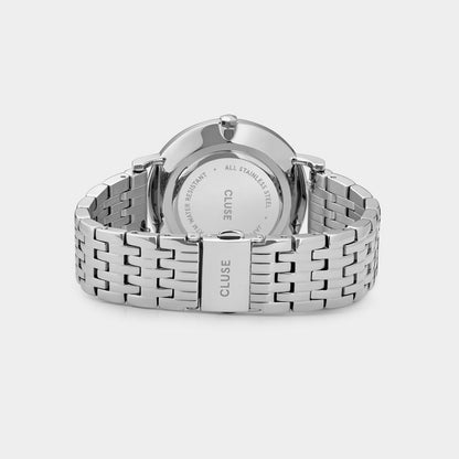 Cluse Silver Stainless Steel Dress Watch
