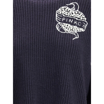 PINKO Blue Wool Sweatshirt