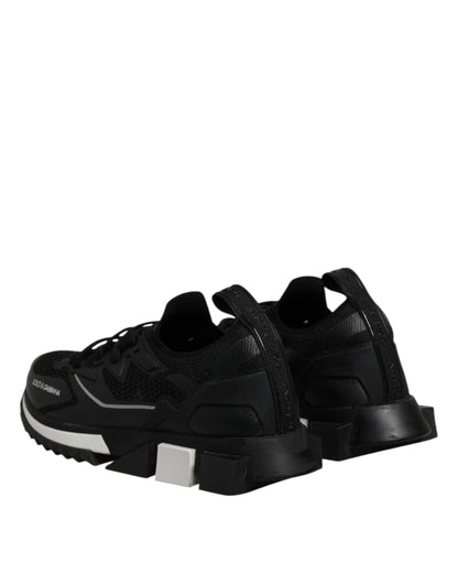 Dolce & Gabbana Black SORRENTO Lace Up Men Sneakers Shoes