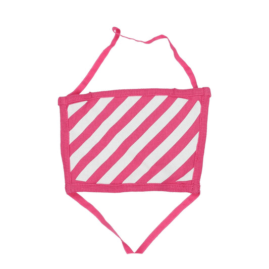 Off-White Pink Cotton Facemask