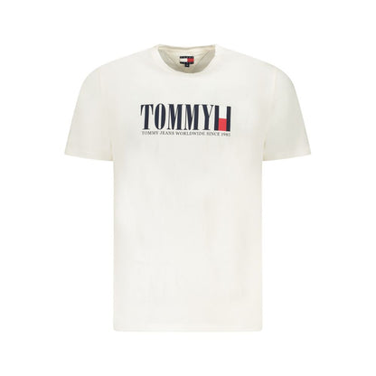 Tommy Hilfiger Bianco Cotton Men T-Shirt