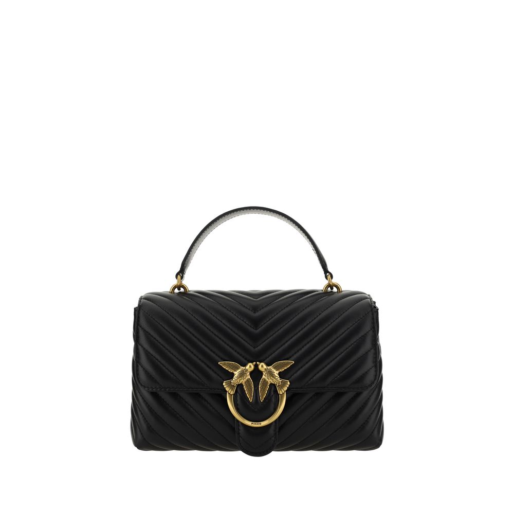 PINKO Black Calf Leather Bos Taurus Wallet