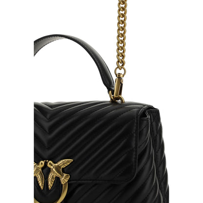 PINKO Black Calf Leather Bos Taurus Wallet