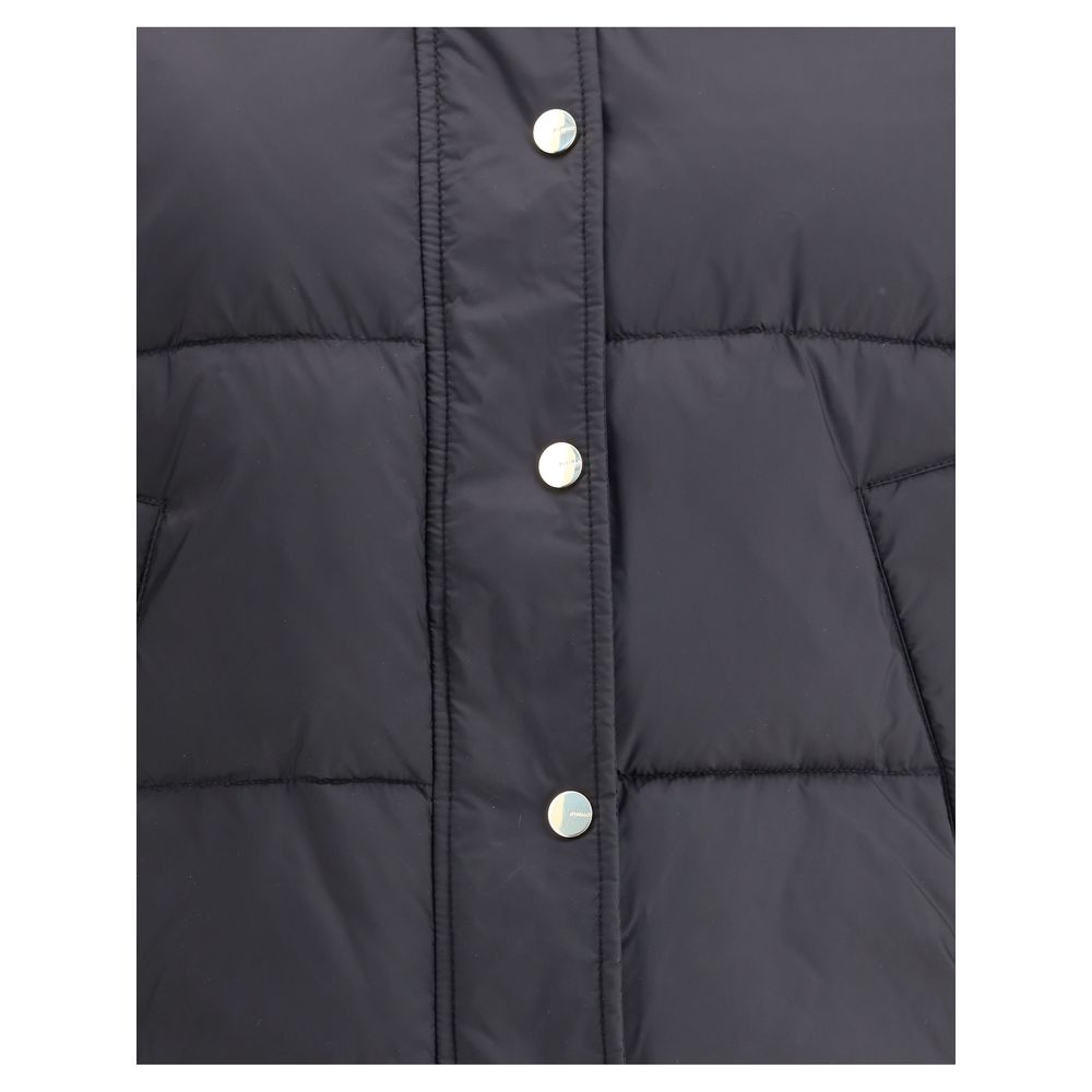 PINKO Black Polyester Coat