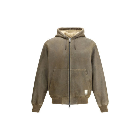 Emporio Armani Brown Lamb Ovis Aries Aries Bomber