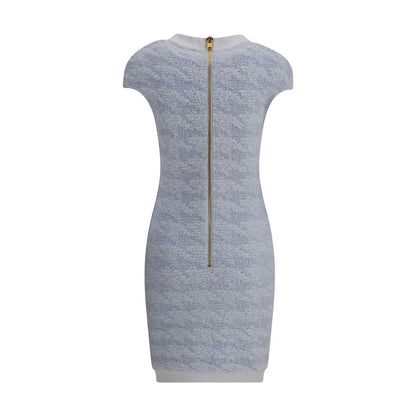 Balmain Blue Polyamide Casual Dress