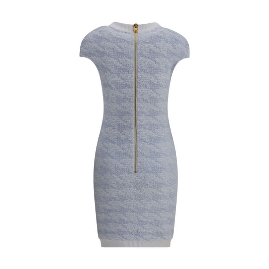 Balmain Blue Polyamide Casual Dress