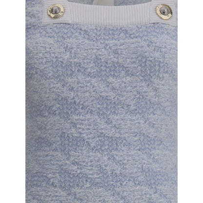 Balmain Blue Polyamide Casual Dress