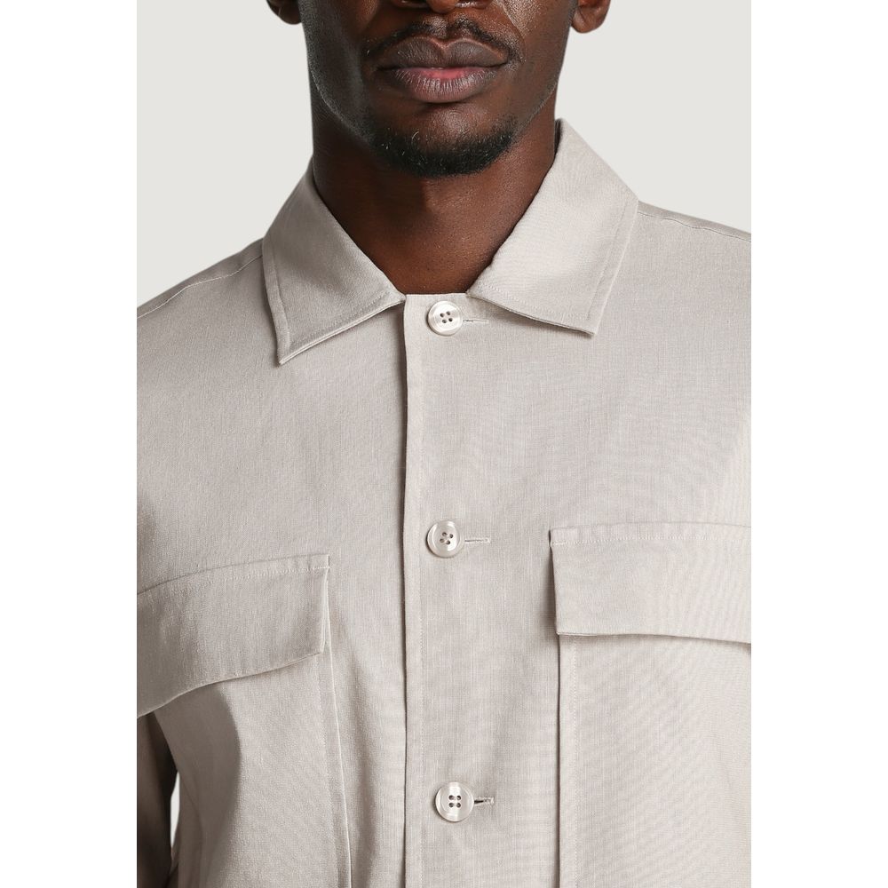 Calvin Klein Beige Lyocell Jackets And Coat