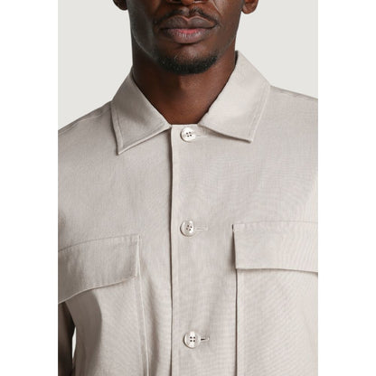 Calvin Klein Beige Lyocell Jackets And Coat