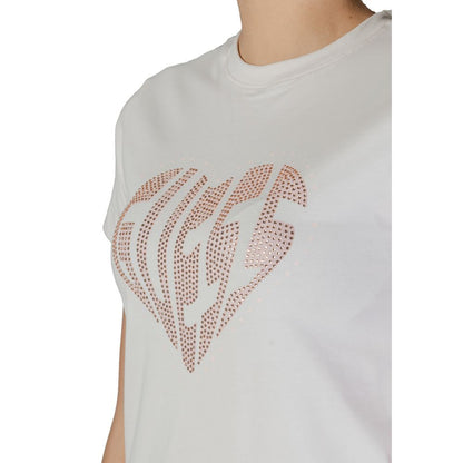 Guess Active Cream Cotton T-Shirt