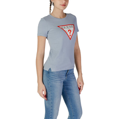 Guess Blue Cotton T-Shirt