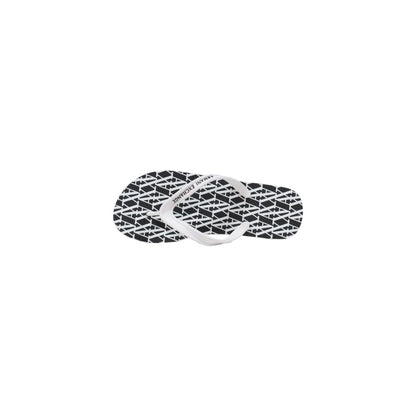Armani Exchange Black And White Rubber Flip-Flop Sandals