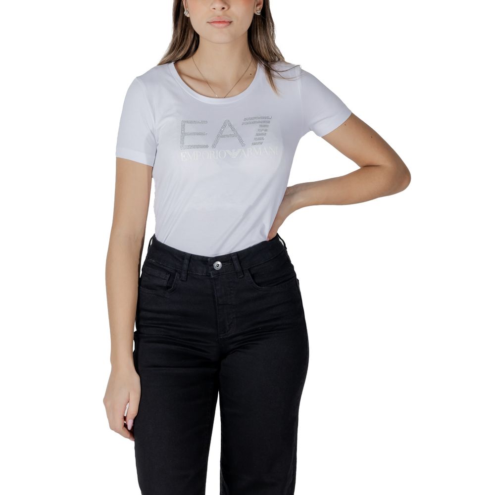 EA7 Emporio Armani White Cotton Sportswear