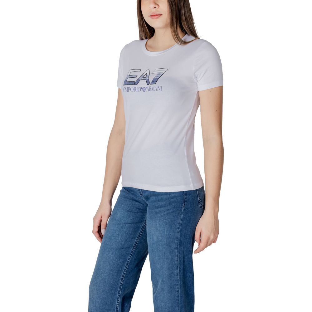 EA7 Emporio Armani White Cotton Sportswear