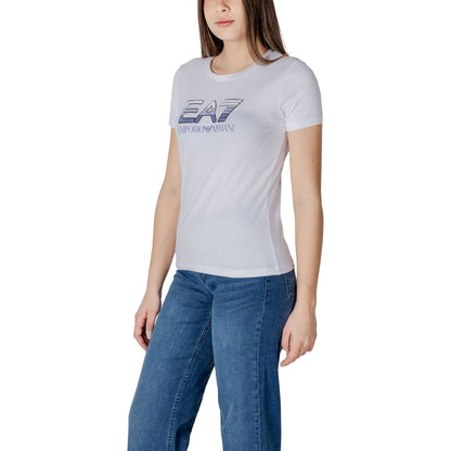 EA7 Emporio Armani White Cotton Sportswear