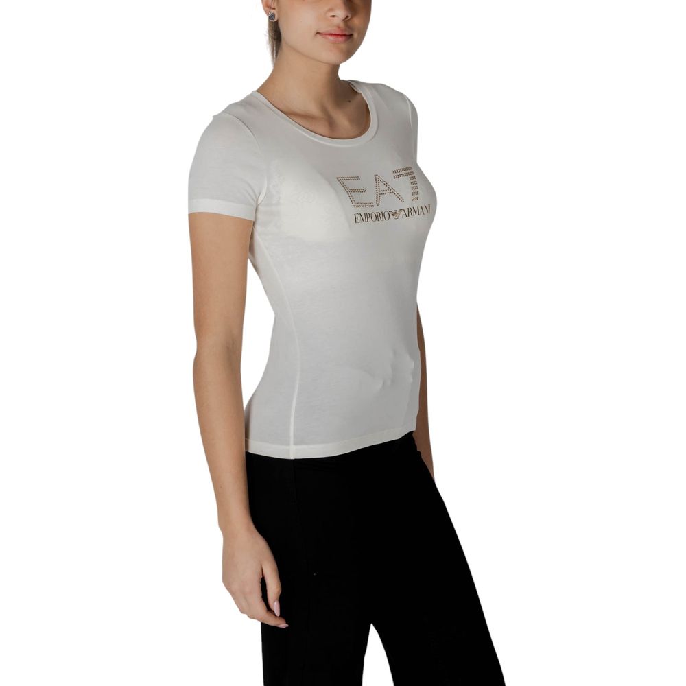EA7 Emporio Armani Cream Modal Sportswear