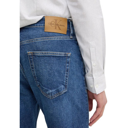 Calvin Klein Jeans Blue Cotton Relaxed Fit Jeans