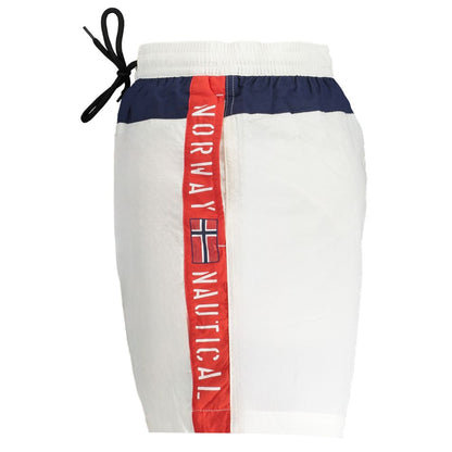 Norway 1963 White Polyester Men's Swim Boxer