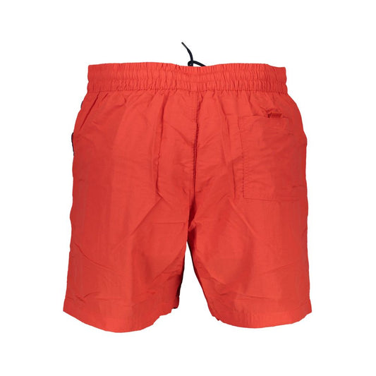 Norway 1963 Rosso Poliamide Men Swim Boxer