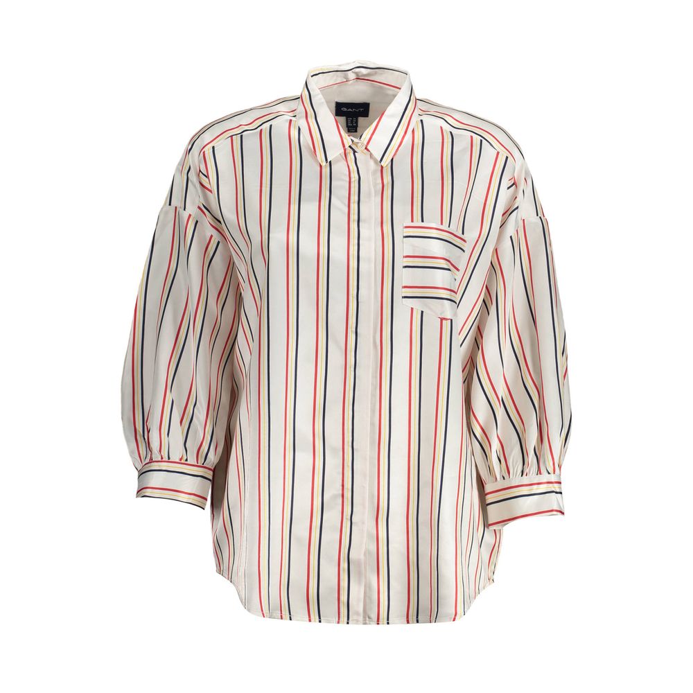 Gant Bianco Viscosa Women Shirt