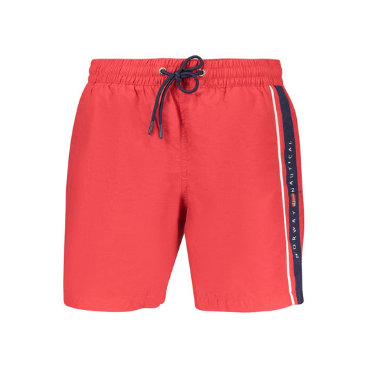 Norway 1963 Rosso Poliammide Men Swim Boxer