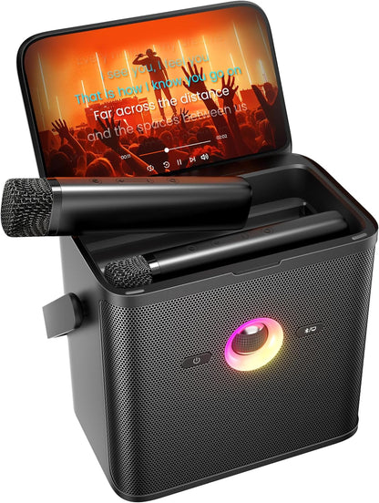 Ikarao S3 Karaoke Machine System With 7″ Touch Screen Wireless Mic