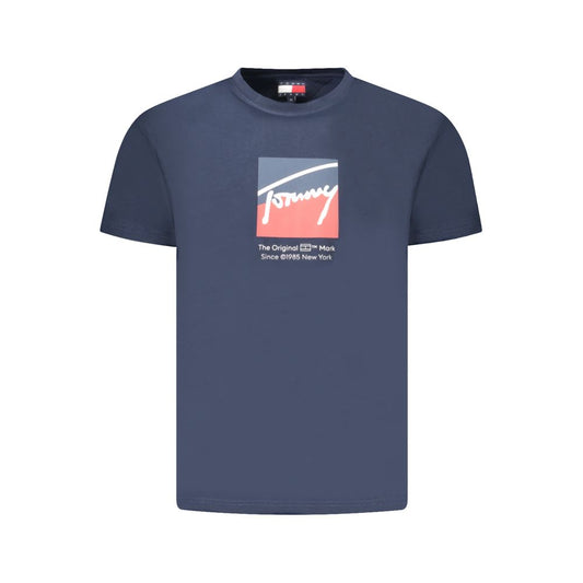 Tommy Hilfiger Blue Cotton Men's T-Shirt
