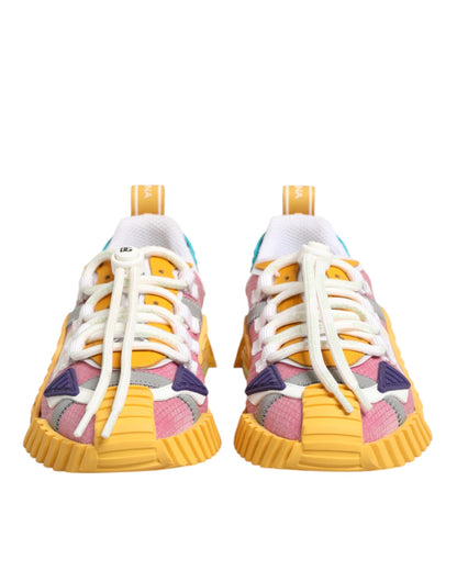 Dolce & Gabbana Multicolor Nylon NS1 Low Top Sneakers Shoes