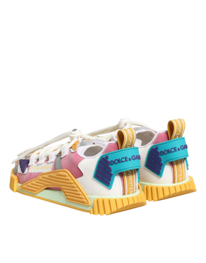 Dolce & Gabbana Multicolor Nylon NS1 Low Top Sneakers Shoes