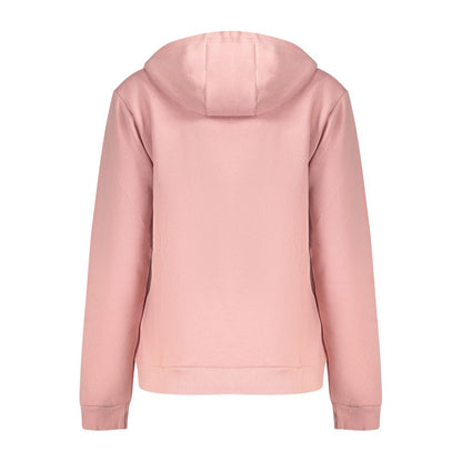 Norway 1963 Rosa Cotton Women Sweatshirt with Zip and Pockets