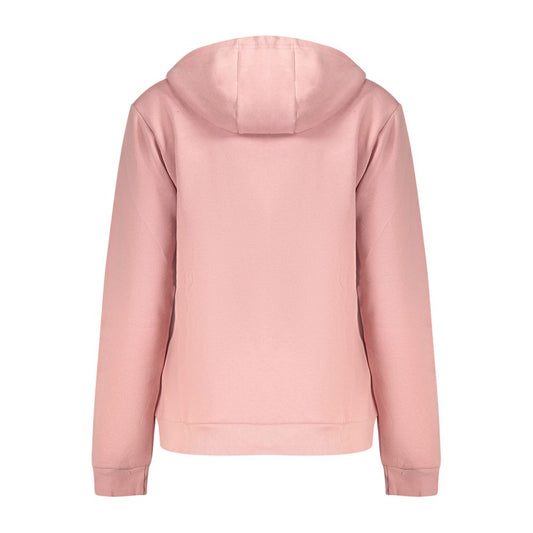 Norway 1963 Rosa Cotton Women Sweatshirt with Zip and Pockets