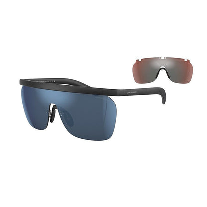 Giorgio Armani Black Acetate Sunglasses