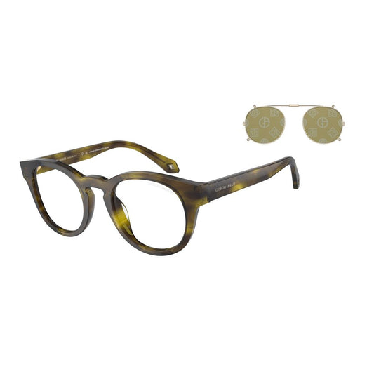 Giorgio Armani Brown Acetate Sunglasses