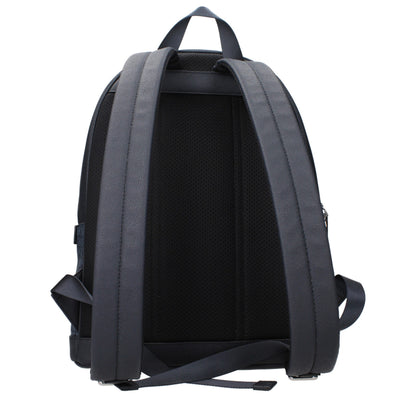 Michael Kors Blue Fabric Backpack