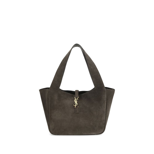 Saint Laurent Brown Calf Leather Bos Taurus Shoulder Bag