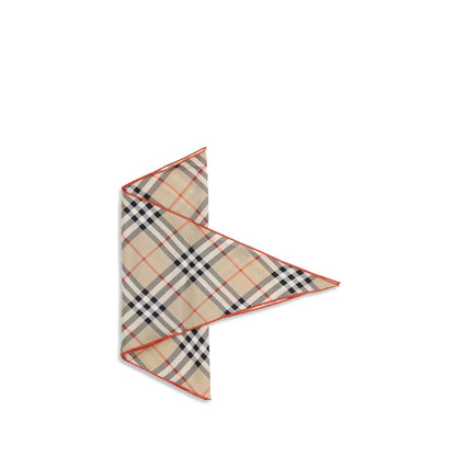 Burberry Beige Silk Scarf