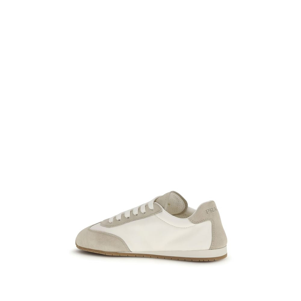Prada Beige Lamb Ovis Aries Aries Low Top Sneakers