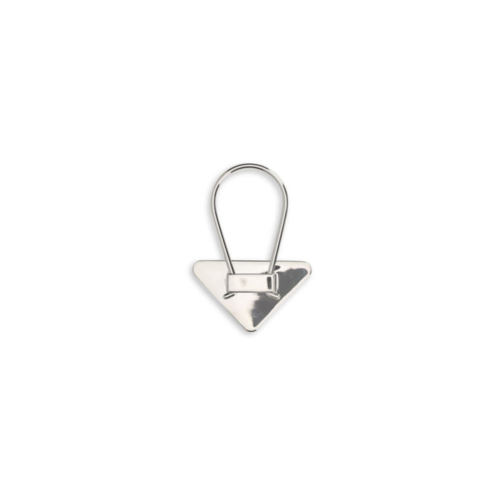 Prada Black Metal Keychain