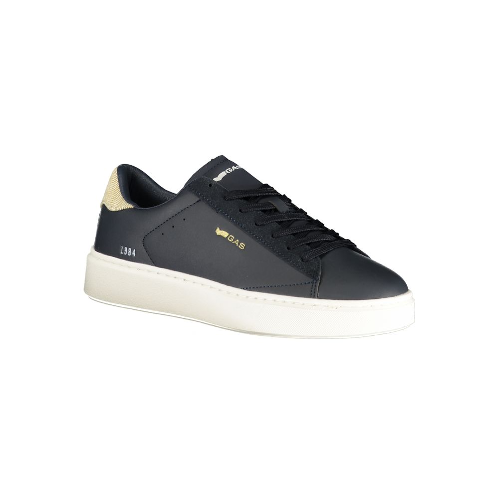 Gas Blue Polyester Men Sneaker