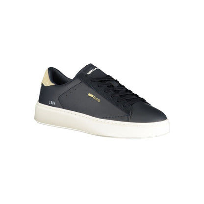 Gas Blue Polyester Men Sneaker