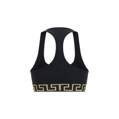 Versace Black Cotton Top